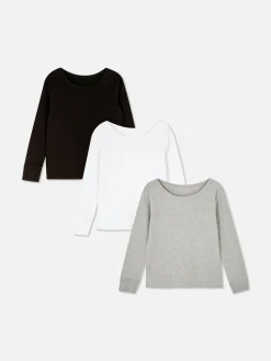 Lot De 3 Hauts Thermiques à Manches Longues|Primark Discount
