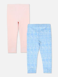 Lot De 2 Leggings à Motifs Variés|Primark Discount