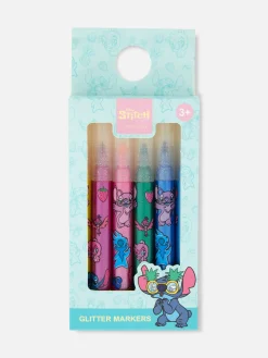 Lot De 6 Marqueurs à Paillettes Disney Lilo & Stitch|Primark Outlet