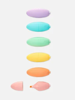 Lot De 6 Mini Surligneurs|Primark New