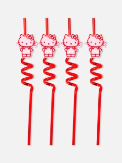Lot De 4 Pailles En Spirale Hello Kitty|Primark Best