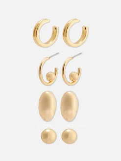 Lot De 4 Paires De Boucles D'oreilles Assorties|Primark Sale