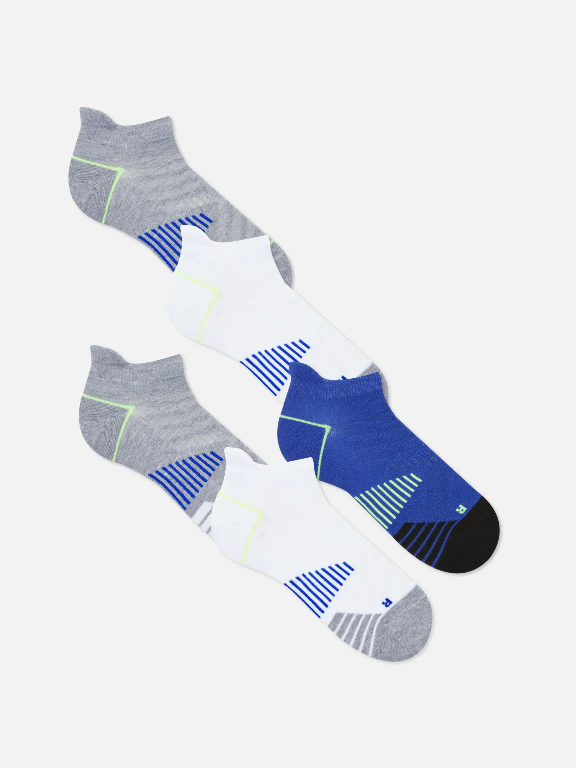 Lot De 5 Paires De Chaussettes De Sport à Rayures|Primark Clearance