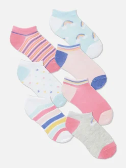 Lot De 7 Paires De Chaussettes Pour Baskets|Primark New