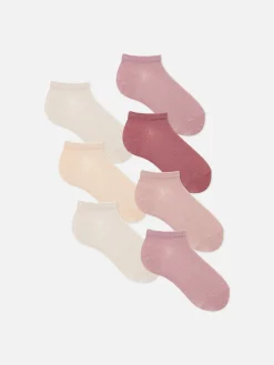 Lot De 7 Paires De Chaussettes Côtelées Pour Baskets|Primark Clearance