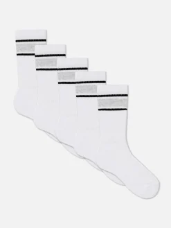 Lot De 5 Paires De Chaussettes De Sport à Rayures|Primark