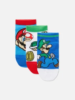 Lot De 3 Paires De Chaussettes Super Mario World|Primark Hot