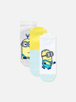 Lot De 3 Paires De Chaussettes Pour Baskets Minions|Primark Online