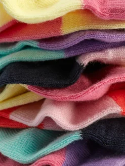 Lot De 7 Paires De Chaussettes Pour Baskets Color Block|Primark Sale
