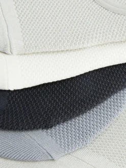 Lot De 5 Paires De Chaussettes Ton Sur Ton Texturées|Primark