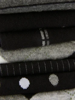 Lot De 7 Paires De Chaussettes à Motifs Variés|Primark Sale