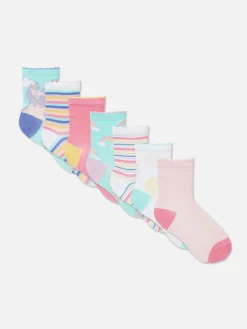 Lot De 7 Paires De Socquettes à Motif Licorne|Primark Sale
