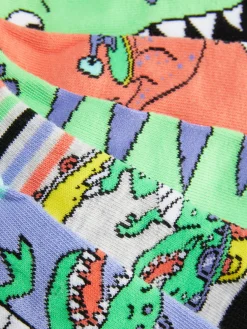 Lot De 5 Paires De Socquettes à Motif Dinosaures|Primark