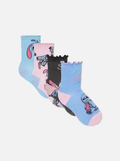 Lot De 4 Paires De Socquettes Disney Stitch|Primark