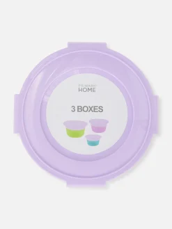 Lot De 3 Pots à Encas Ronds|Primark Discount