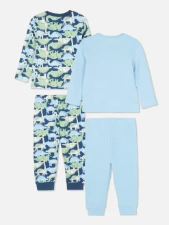 Lot De 2 Pyjamas à Manches Longues Et Motifs Variés|Primark Sale