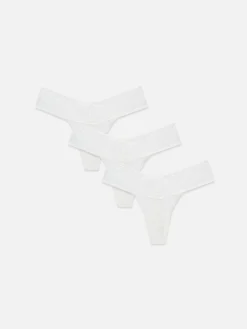 Lot De 3 Strings Bandeau En Dentelle|Primark