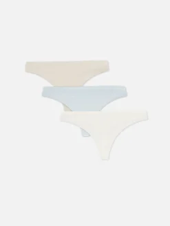 Lot De 3 Strings Invisibles Texturés à Imprimé Animal|Primark Hot