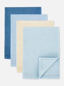 Lot De 4 Torchons Gaufrés|Primark Sale