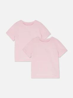 Lot De 2 T-shirts D'école à Manches Courtes|Primark
