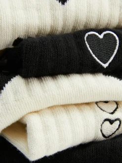 Lot De 5 paires De Chaussettes à Motif Cœur|Primark Online