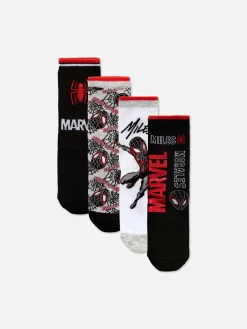 Lot De 4 paires De Socquettes Marvel Spider-Man Miles Morales|Primark Sale