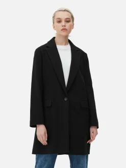 Manteau à Boutonnage Simple Classique|Primark Online