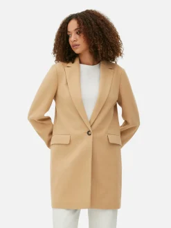 Manteau à Boutonnage Simple Classique|Primark Online