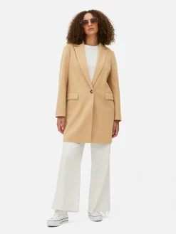 Manteau à Boutonnage Simple Classique|Primark Online