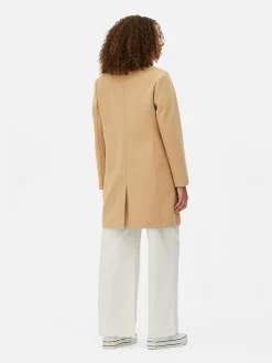 Manteau à Boutonnage Simple Classique|Primark Online