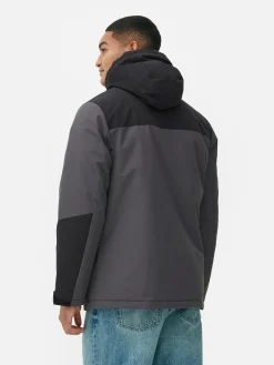 Manteau Court Color Block|Primark Clearance