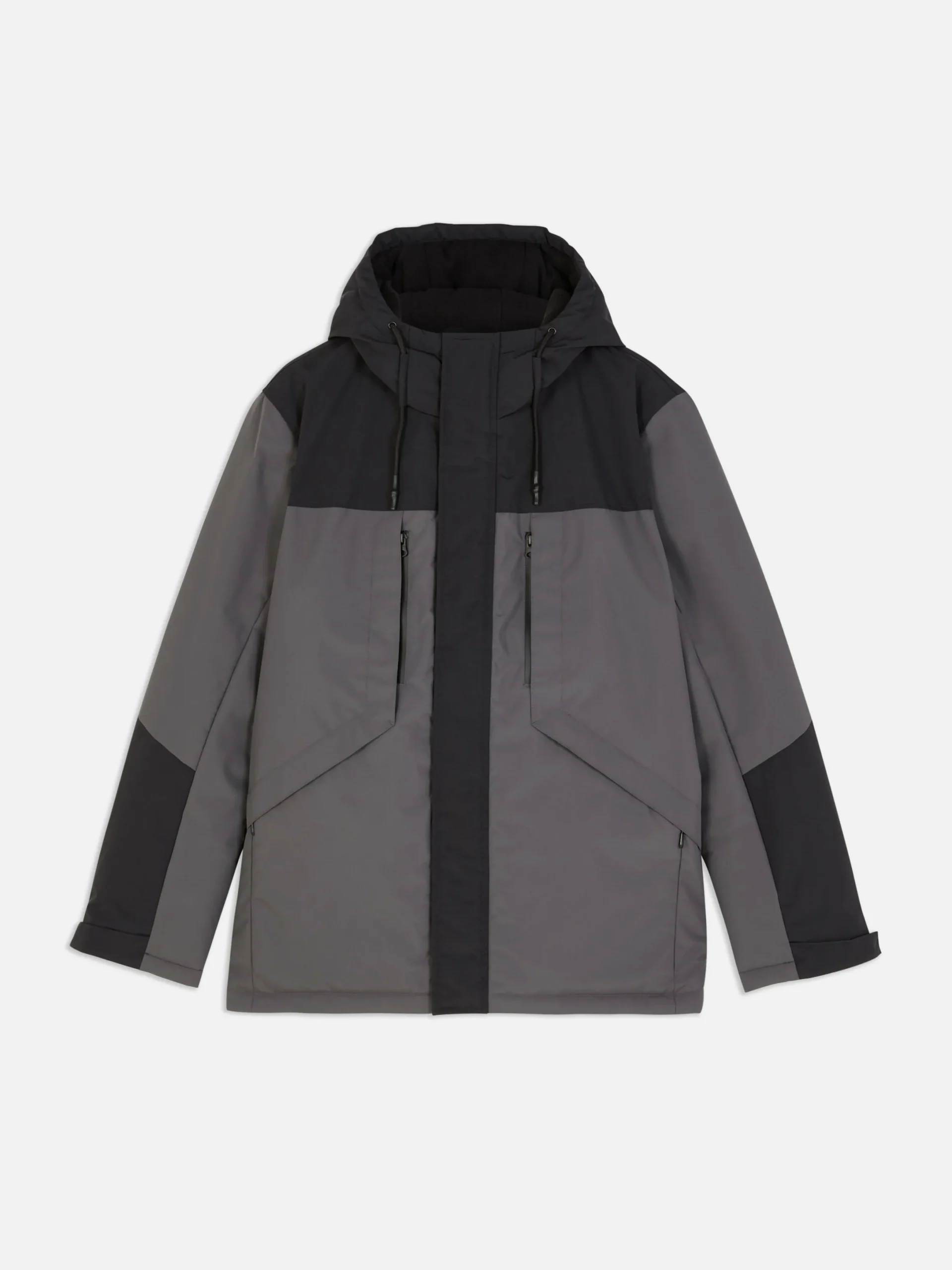 Manteau Court Color Block|Primark Clearance