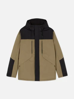 Manteau Court Color Block|Primark Outlet
