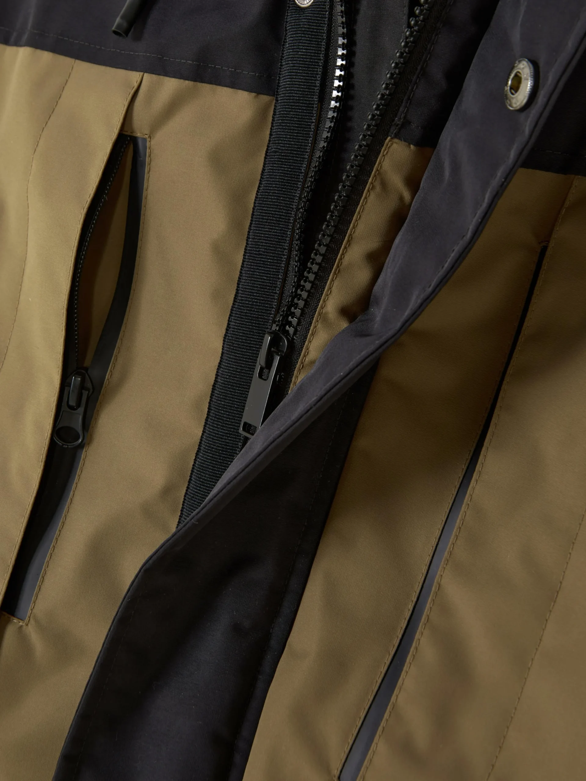 Manteau Court Color Block|Primark Outlet