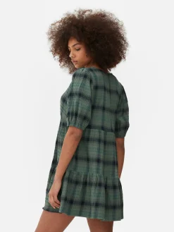 Mini Robe Cintrée à Carreaux|Primark Sale