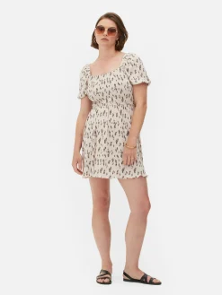 Mini Robe Froncée En Plissé|Primark Sale