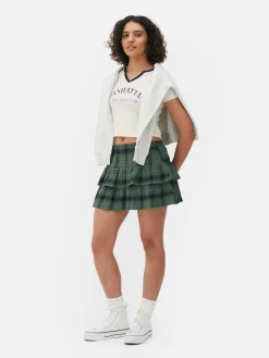 Mini-jupe à Carreaux Et à Superpositions|Primark Online