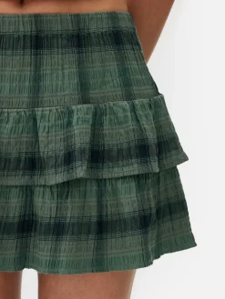 Mini-jupe à Carreaux Et à Superpositions|Primark Online