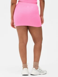 Mini-jupe Côtelée Sans Coutures|Primark Hot