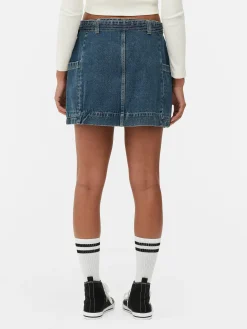 Mini-jupe Drapée En Denim|Primark Outlet