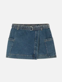 Mini-jupe Drapée En Denim|Primark Outlet