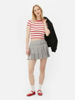 Mini-jupe Plissée à Boucle|Primark Discount