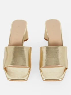 Mules à Talon Bloc|Primark Clearance