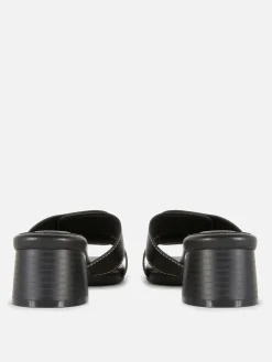 Mules à Talons Avec Bride à Maillon|Primark Clearance