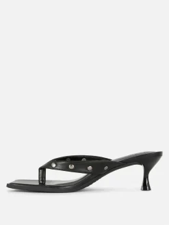 Mules Cloutées En Simili Cuir Rita Ora|Primark Outlet