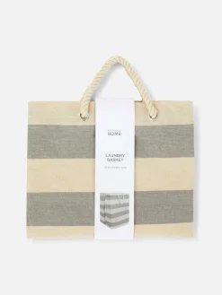 Panier à Linge En Toile Rayée|Primark New