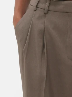 Pantalon Ajusté Plissé Sur Le Devant|Primark Discount