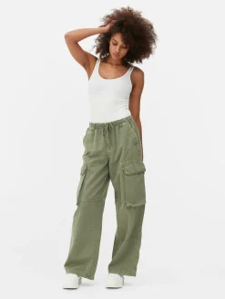 Pantalon Cargo à Nouer à La Taille|Primark Outlet
