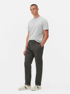 Pantalon Chino Stretch Coupe Droite|Primark Clearance