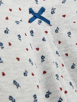 Pantalon De Pyjama Large Côtelé à Petites Fleurs|Primark Discount